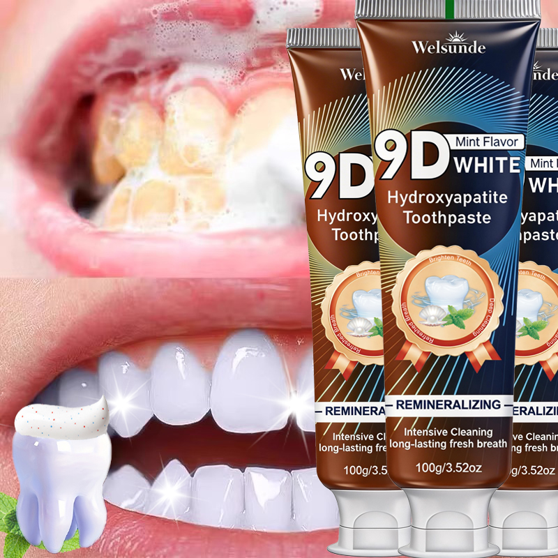 Remineralizing Toothpaste - معجون أسنان 9D WHITE بنكهة النعناع
