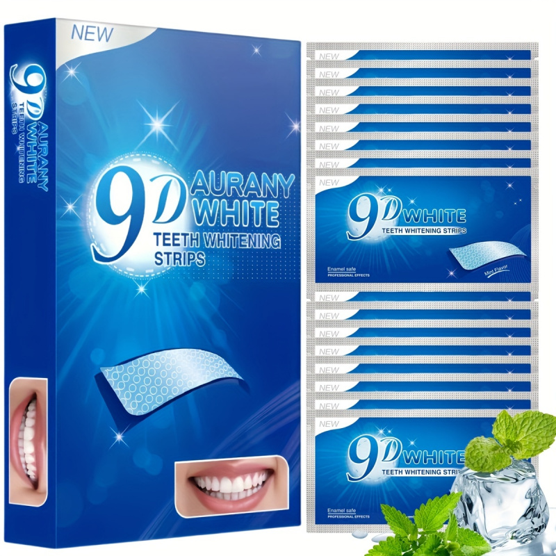 Teeth Whitening Q&M - 21 زوجًا من شرائط تبييض الأسنان
