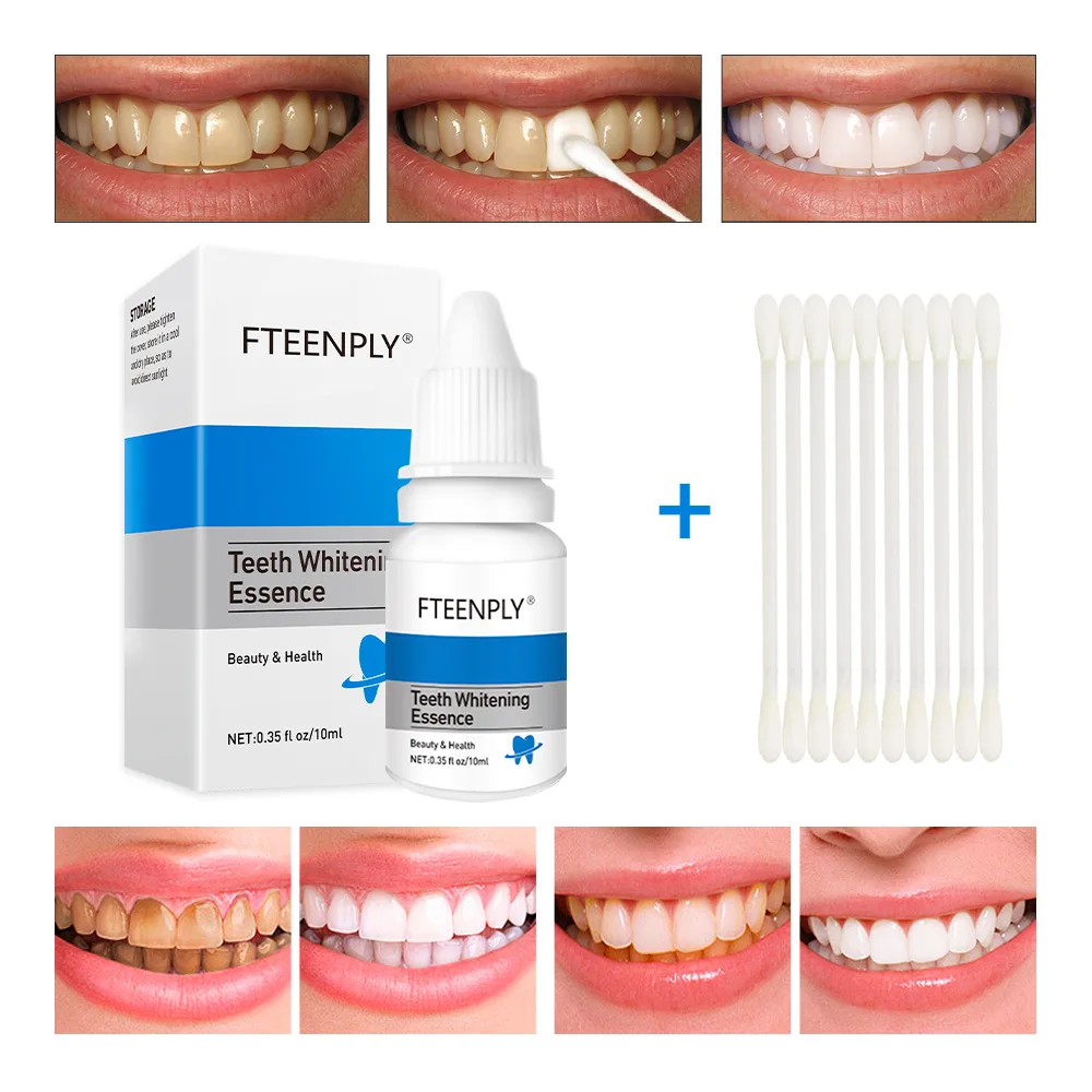 Teeth Whitening Q&M - Fteenly تبييض الأسنان جوهر مسحوق نظافة