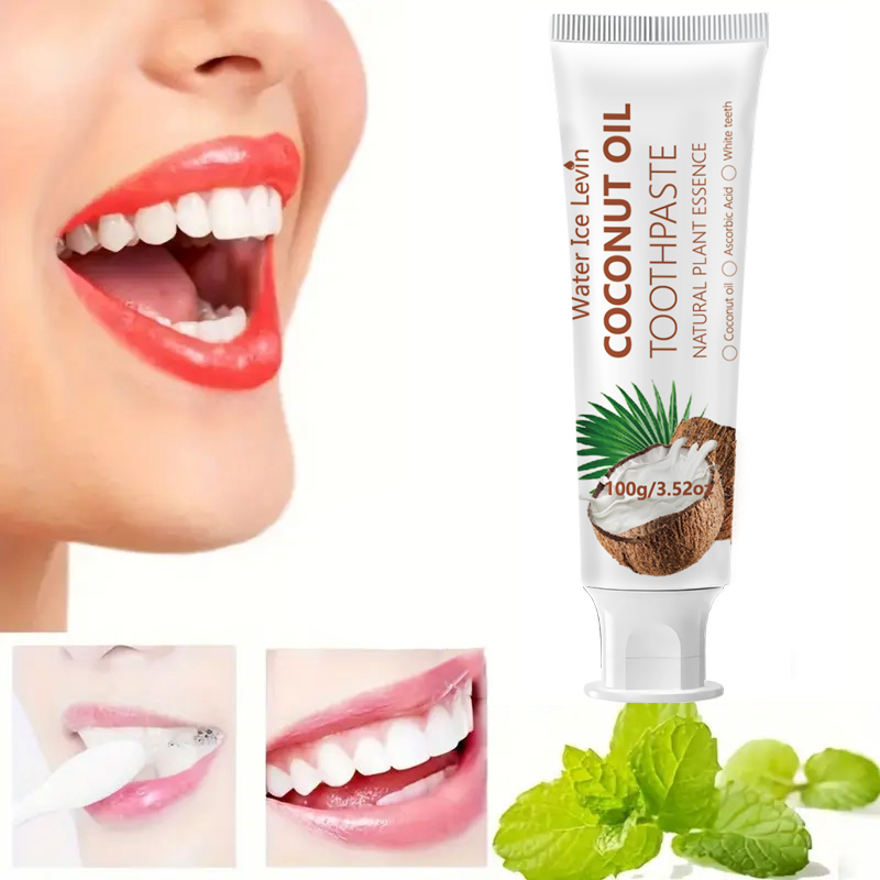 Teeth Whitening Best - معجون أسنان بزيت جوز الهند 100