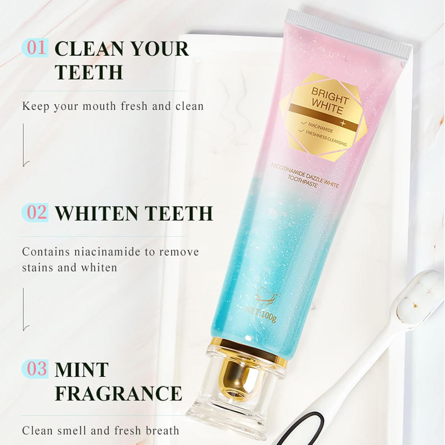 1/2/3 قطعة معجون أسنان نياسينا - مراجعة Remineralizing Toothpaste وسعره
