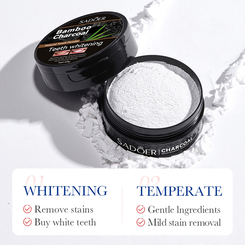 60 جرام مسحوق تبييض الأسنان ال - مراجعة Whitening Powder Activated وسعره
