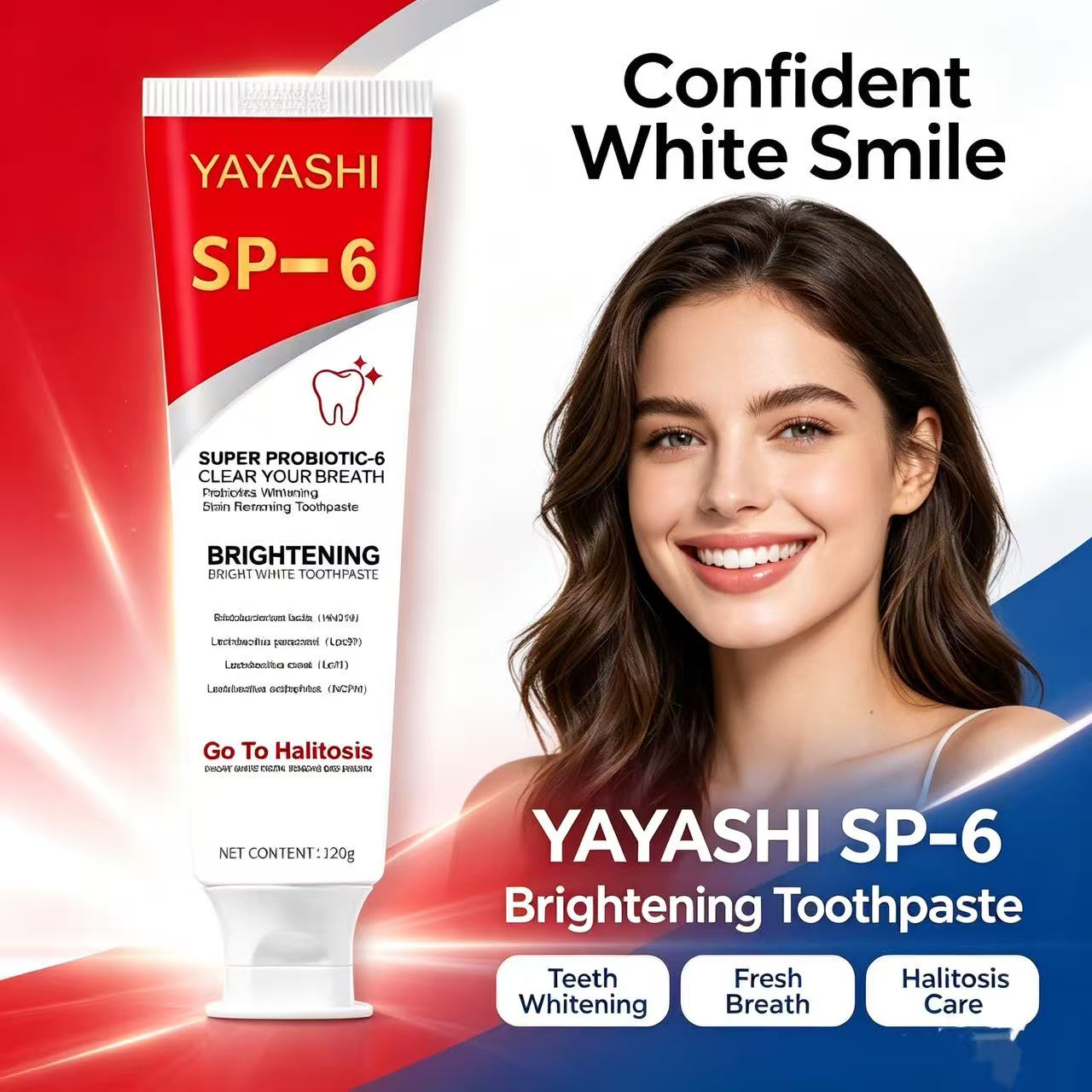 معجون أسنان بروبيوتيك Sp-6 لتب - مراجعة Teeth Whitening Best وسعره