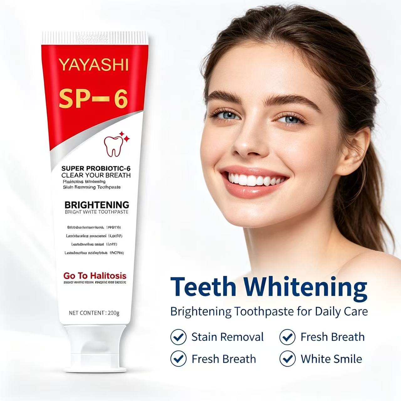 معجون أسنان بروبيوتيك Sp-6 لتب - مراجعة Teeth Whitening Best وسعره