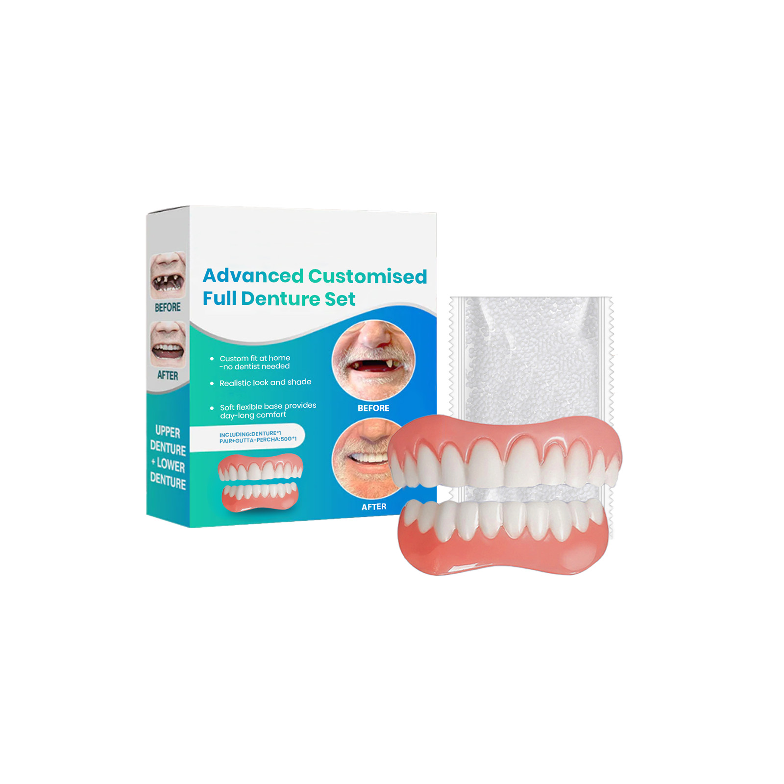 مجموعة أسنان من السيليكون للأس - مراجعة Teeth Whitening Veneers وسعره