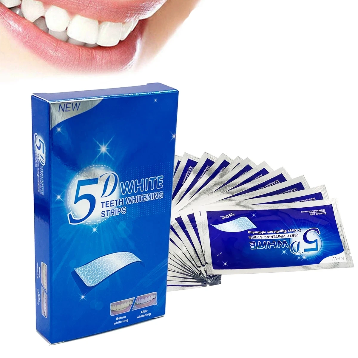 شرائط تبييض الأسنان البيضاء لل - مراجعة Teeth Whitening Q&M وسعره