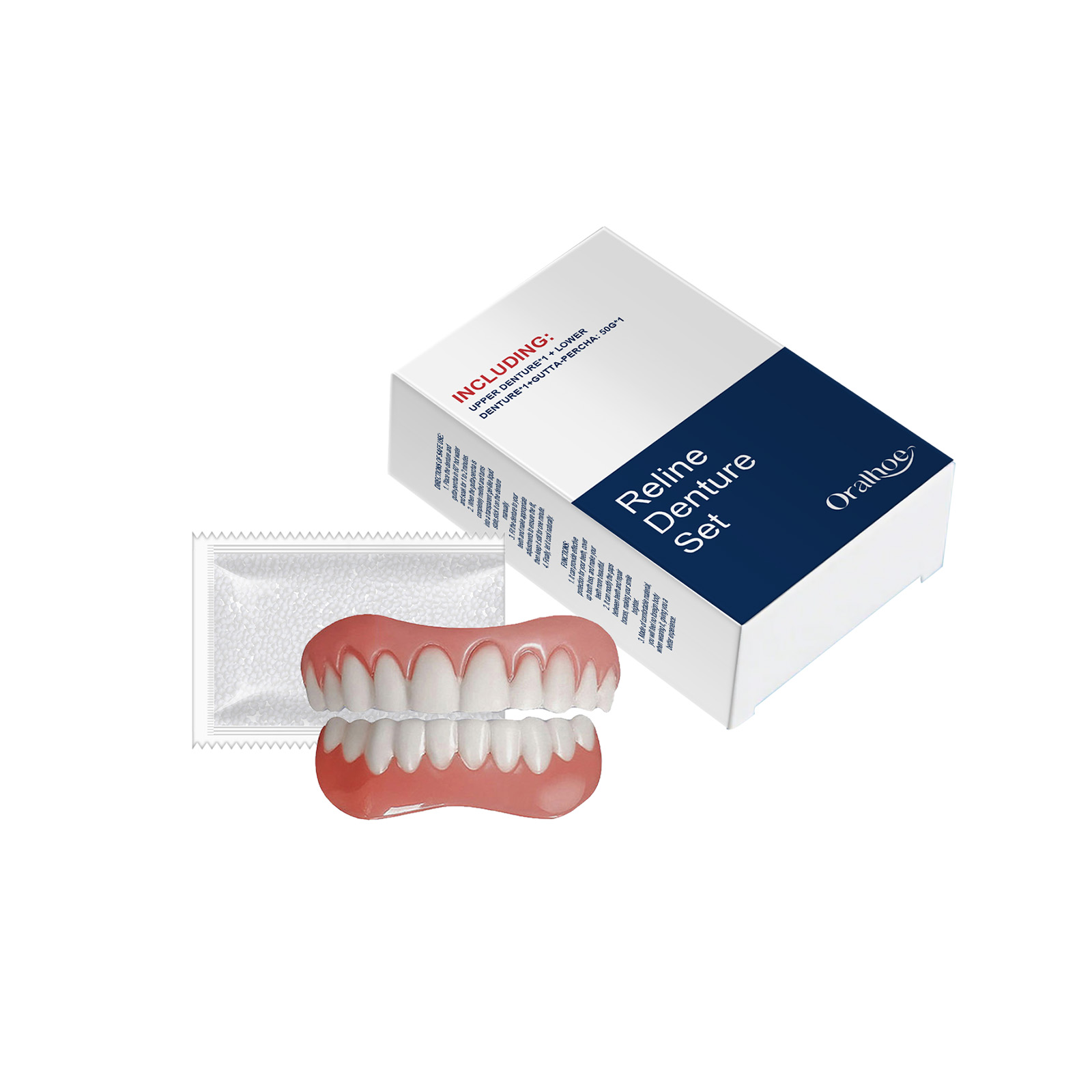 أطقم الأسنان الكاذبة الأسنان ا - مراجعة Teeth Whitening Veneers وسعره
