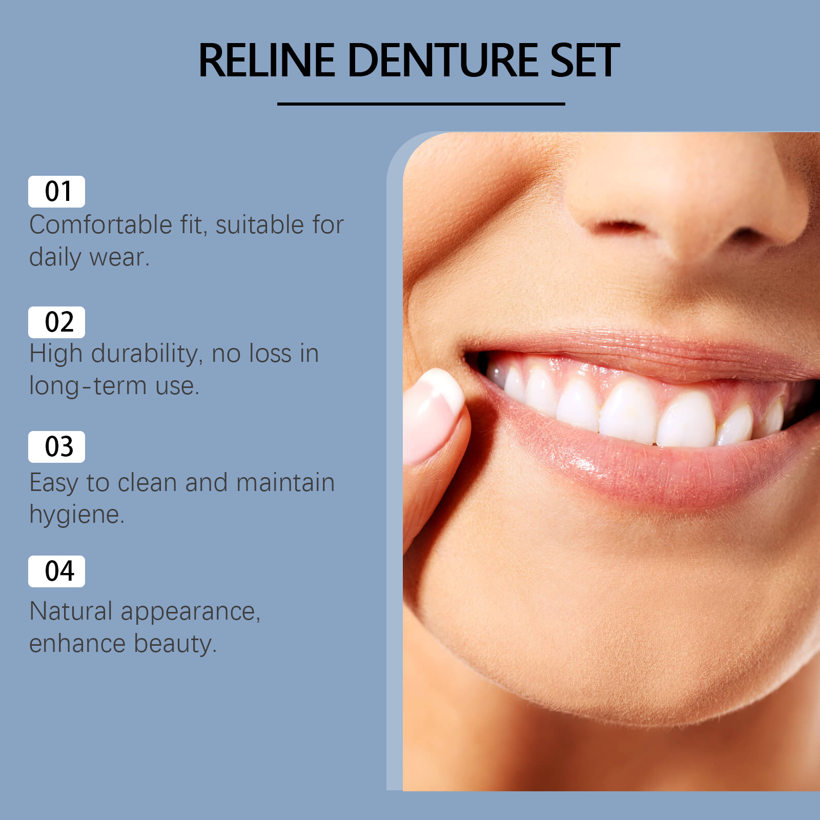أطقم الأسنان الكاذبة الأسنان ا - مراجعة Teeth Whitening Veneers وسعره
