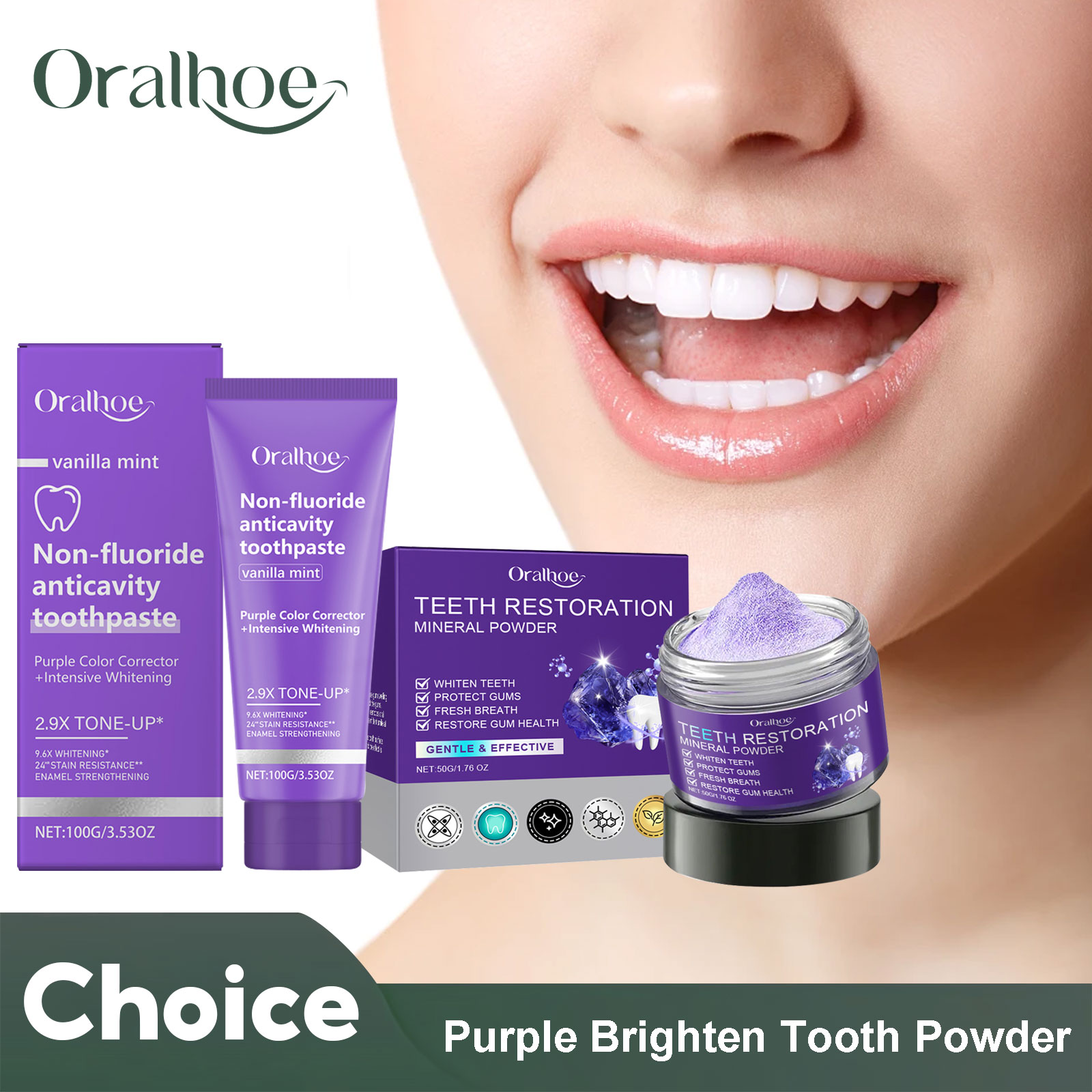 Teeth Restoration Mineral Powd - مراجعة Teeth Whitening Q&M وسعره