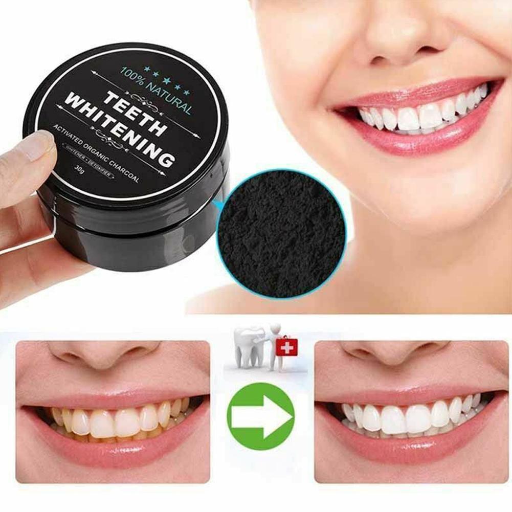 مسحوق الفحم العضوي المنشط تلمي - مراجعة Whitening Powder Activated وسعره
