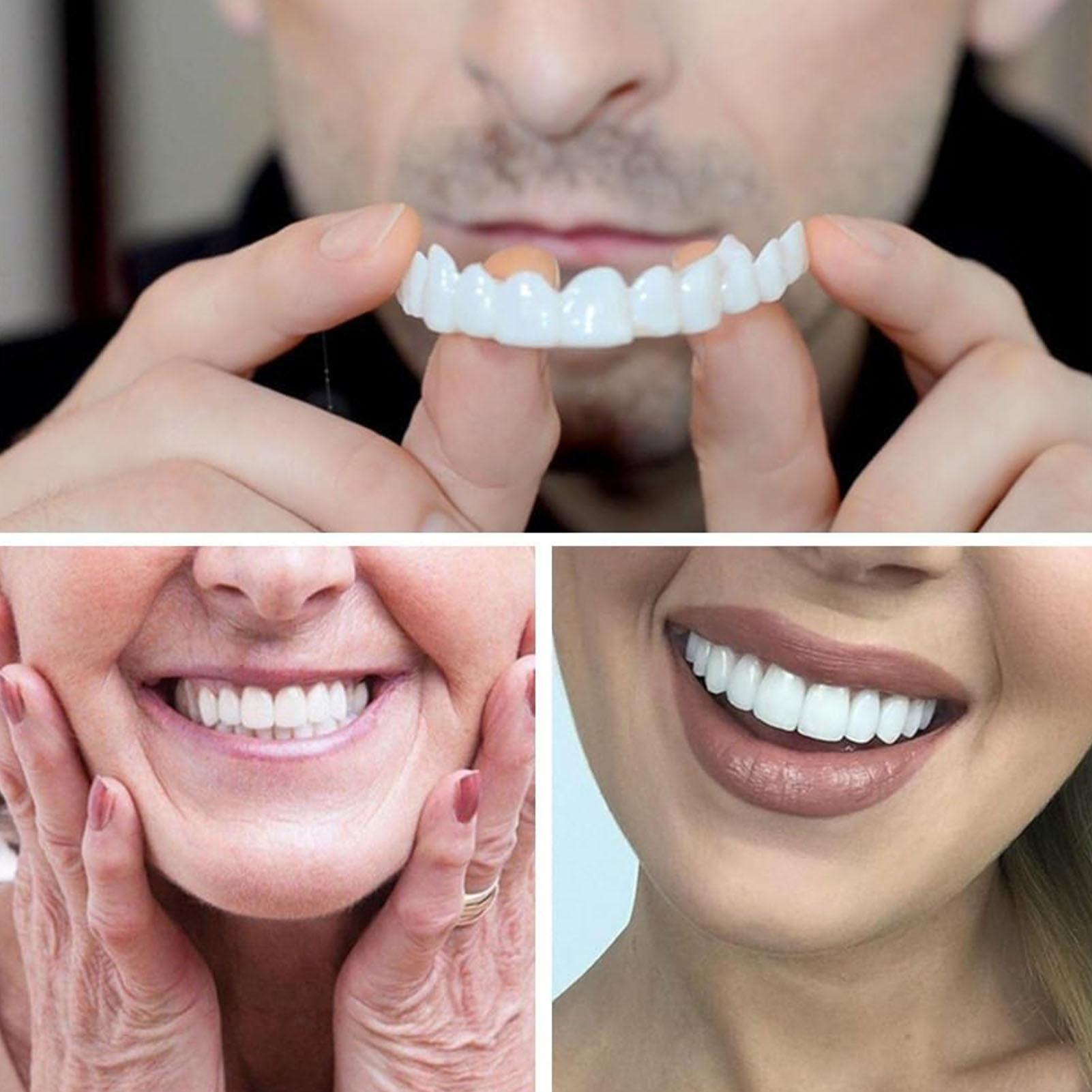 2 قطعة قشور الأسنان المؤقتة لل - مراجعة Teeth Whitening Veneers وسعره