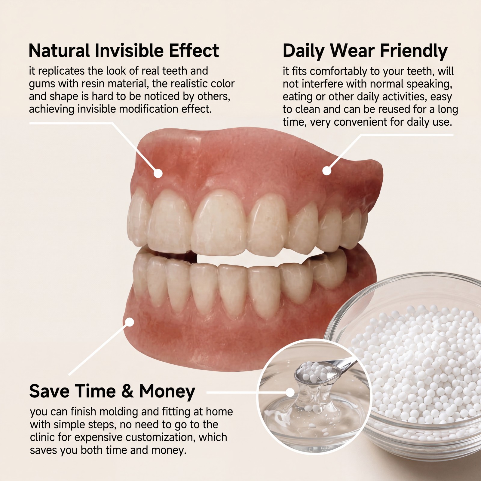 طقم قشور أسنان تجميلية، بديل ل - مراجعة Teeth Whitening Veneers وسعره